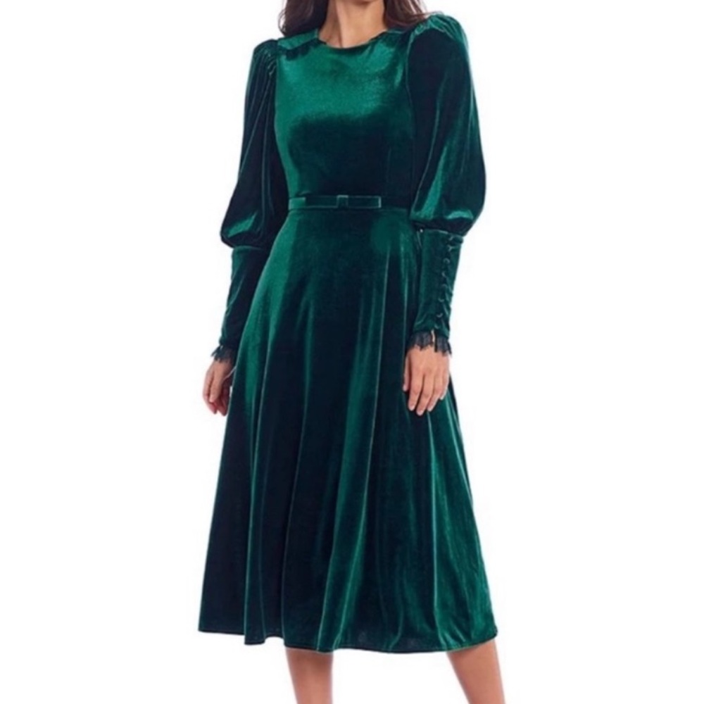 I’m not selling it, I’m looking for it ANTONIO MELANI Emerald Velvet Dress